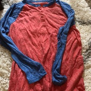 Baseball style Henley